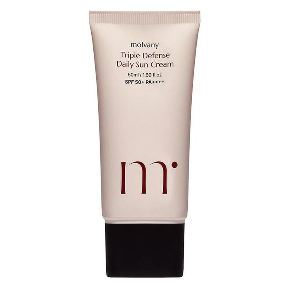 Molvany Triple Defense Daily Sun Cream SPF 50+ PA++++ for Skin 1.69Oz (50ml)